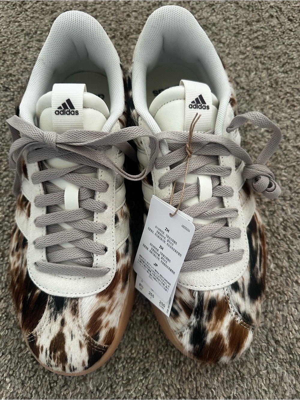 NWT Adidas VL Court 3.0 Pony Print